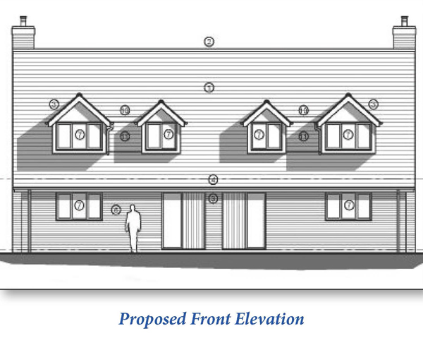 Lot: 58 - FREEHOLD SITE WITH PLANNING FOR A PAIR OF HOUSES - 